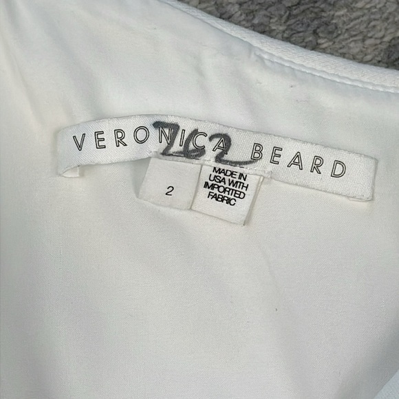 New Veronica Beard Middleton One Shoulder Blazer Mini Dress White Sz 2 - Picture 8 of 16